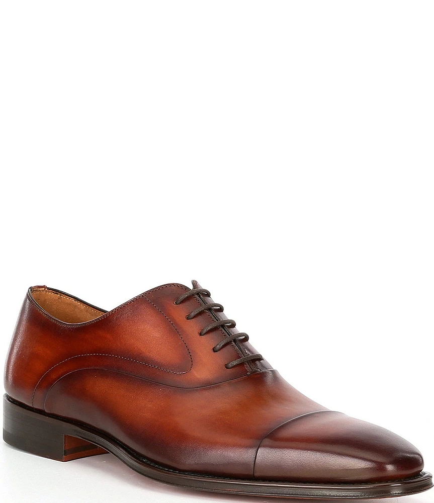 Magnanni Men's Vista Leather Cap-Toe Dress Oxfords