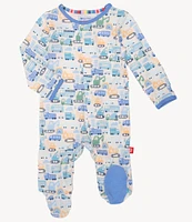 Magnetic Me Baby Boys Newborn-9 Months Long Sleeve As Truck Would Have It Footed Coverall