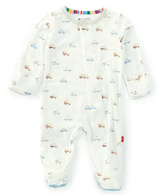 Magnetic Me Baby Boys Newborn-9 Months Long Sleeve Hug Dispatcher Footed Coverall