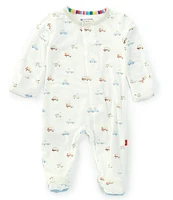 Magnetic Me Baby Boys Newborn-9 Months Long Sleeve Hug Dispatcher Footed Coverall