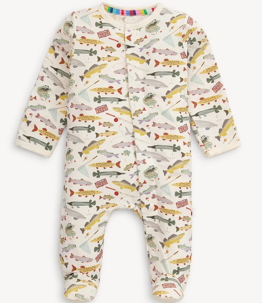 Magnetic Me Baby Boys Newborn-9 Months Long Sleeve Reel Good Time Footie Coverall
