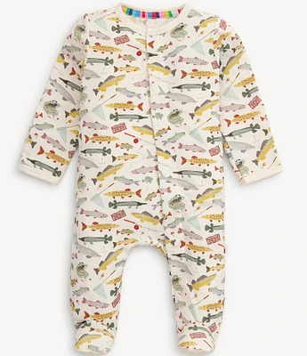 Magnetic Me Baby Boys Newborn-9 Months Long Sleeve Reel Good Time Footie Coverall