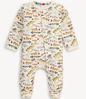 Magnetic Me Baby Boys Newborn-9 Months Long Sleeve Reel Good Time Footie Coverall
