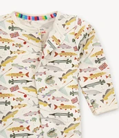 Magnetic Me Baby Boys Newborn-9 Months Long Sleeve Reel Good Time Footie Coverall
