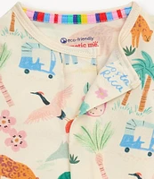 Magnetic Me Baby Boys Newborn-9 Months Long Sleeve Wonderlust Wildlife Footie Coverall