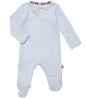 Magnetic Me Baby Boys Preemie-9 Months Long Sleeve Pointelle Knit Footed Coveralls