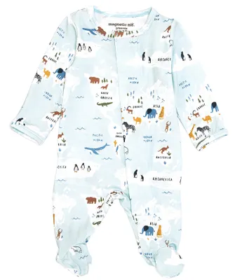 Magnetic Me Baby Boys Preemie-9 Months Long Sleeve Sea The World Footie Coverall