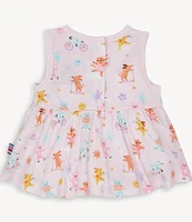 Magnetic Me® Baby Girls 9-24 Months Sleeveless Playground Pals Tank Top & Solid Biker Shorts Set