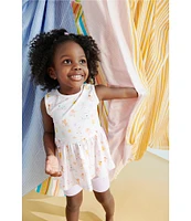 Magnetic Me® Baby Girls 9-24 Months Sleeveless Playground Pals Tank Top & Solid Biker Shorts Set