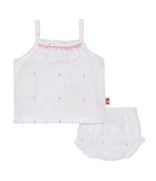 Magnetic Me Baby Girls Swiss Dot Tank & Bloomer Set