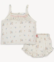 Magnetic Me® Baby Girls Newborn-9 Month Penguin Printed Gauze Tank Top & Bloomer Set