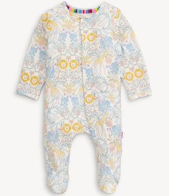 Magnetic Me Baby Girls Newborn-9 Months Long-Sleeve Nikki Menagerie Footie Coverall