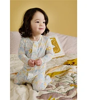Magnetic Me Baby Girls Newborn-9 Months Long-Sleeve Nikki Menagerie Footie Coverall
