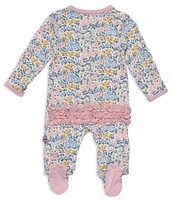 Magnetic Me Baby Girls Preemie-9 Months Long Sleeve Chelsea Floral Printed Footie Coverall