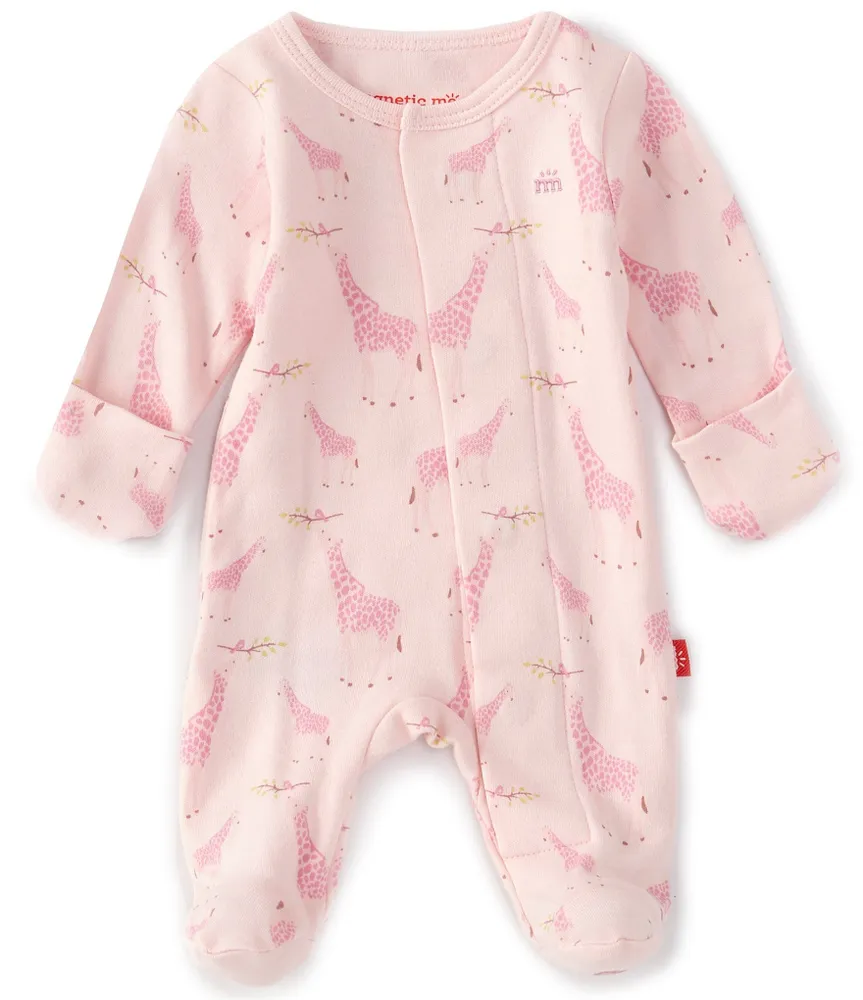 Magnetic Me Baby Girls Preemie-9 Months Long-Sleeve Jolie Giraffe Footie Coverall