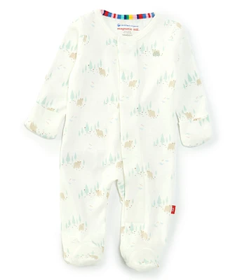 Magnetic Me Baby Newborn-9 Months Long Sleeve Babe In Woods Footed Coverall