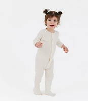 Magnetic Me Baby Newborn-9 Months Long Sleeve Solid Footed Coverall