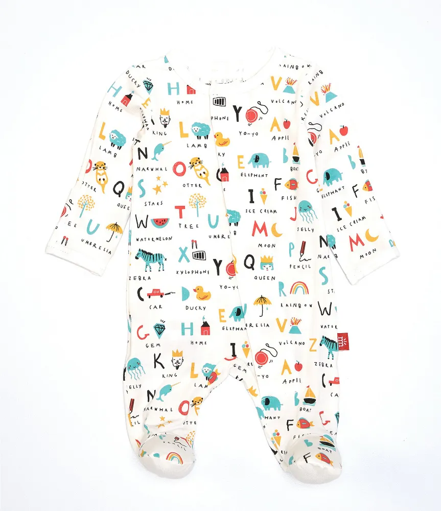 Magnetic Me Baby Preemie-9 Months Long-Sleeve ABC Love Footie Coverall