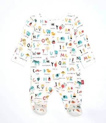 Magnetic Me Baby Preemie-9 Months Long-Sleeve ABC Love Footie Coverall