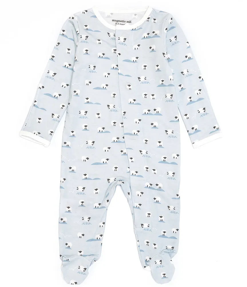 Magnetic Me Baby Preemie-9 Months Long-Sleeve Baa Baa Baby Footie Coverall