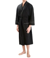 Majestic Long Sleeve Kimono Style Waffle Knit Robe