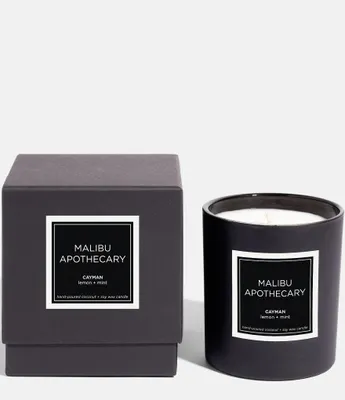 Malibu Apothecary Cayman Matte Black Candle, 8-oz.
