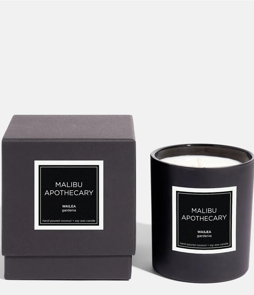 Malibu Apothecary Wailea Matte Black Candle, 8-oz.