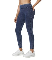 Andrew Marc Sport Knit Denim Look Jeggings