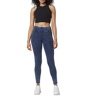 Andrew Marc Sport Knit Denim Look Jeggings