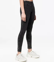 Andrew Marc Sport Knit Denim Look Jeggings