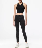 Andrew Marc Sport Knit Denim Look Jeggings