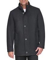 Marc New York Men's Signature Dorsey Zip-Front Wool Blend Car Coat