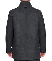 Marc New York Men's Signature Dorsey Zip-Front Wool Blend Car Coat