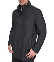 Marc New York Men's Signature Dorsey Zip-Front Wool Blend Car Coat