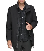 Marc New York Men's Signature Dorsey Zip-Front Wool Blend Car Coat