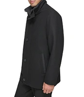 Marc New York Men's Signature Dorsey Zip-Front Wool Blend Car Coat