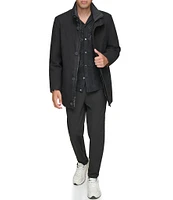 Marc New York Men's Signature Dorsey Zip-Front Wool Blend Car Coat