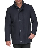 Marc New York Men's Signature Dorsey Zip-Front Wool Blend Car Coat