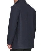 Marc New York Men's Signature Dorsey Zip-Front Wool Blend Car Coat