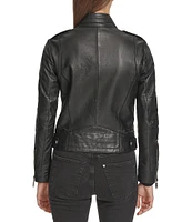 Marc New York Rego Collared Leather Racer Jacket