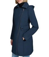 Andrew Marc Sport York Saylor Soft Shell Hooded Walker Coat