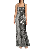 Muse by Marchesa Birch Sequin A-Line Gown Dress