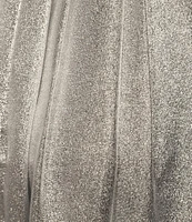 Muse by Marchesa Eden Metallic Full Long Skirt