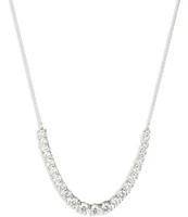 Marchesa Crystal Tennis Frontal Collar Necklace