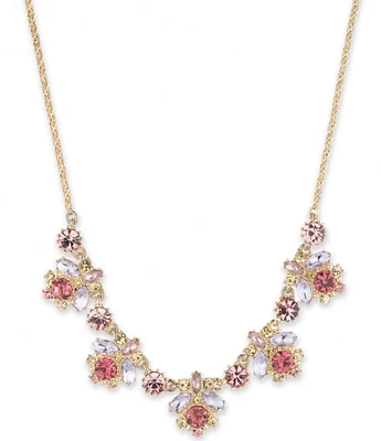 Marchesa Gold Tone Multi Frontal Collar Necklace