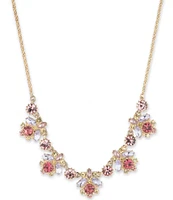 Marchesa Gold Tone Multi Frontal Collar Necklace