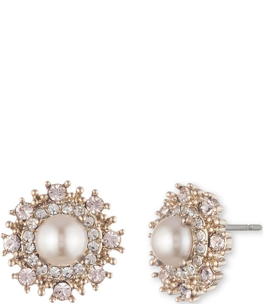 Marchesa Pearl Crystal Stud Earrings