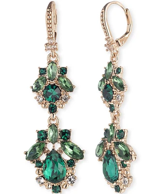 Marchesa Stone Double Drop Earrings