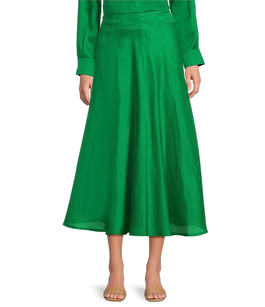 Marella Coordinating Nippon Voile Flare A-Line Midi Skirt