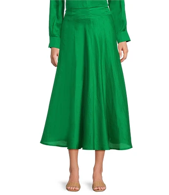 Marella Coordinating Nippon Voile Flare A-Line Midi Skirt